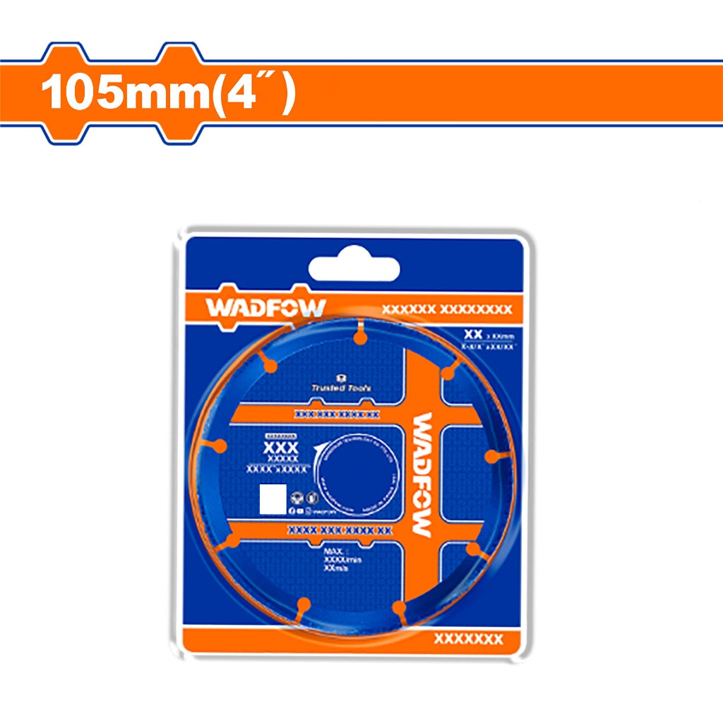Wadfow 105mm(4in) Brazed Carbide Wood Cutting Disc WCCD1K04 WAD-HT
