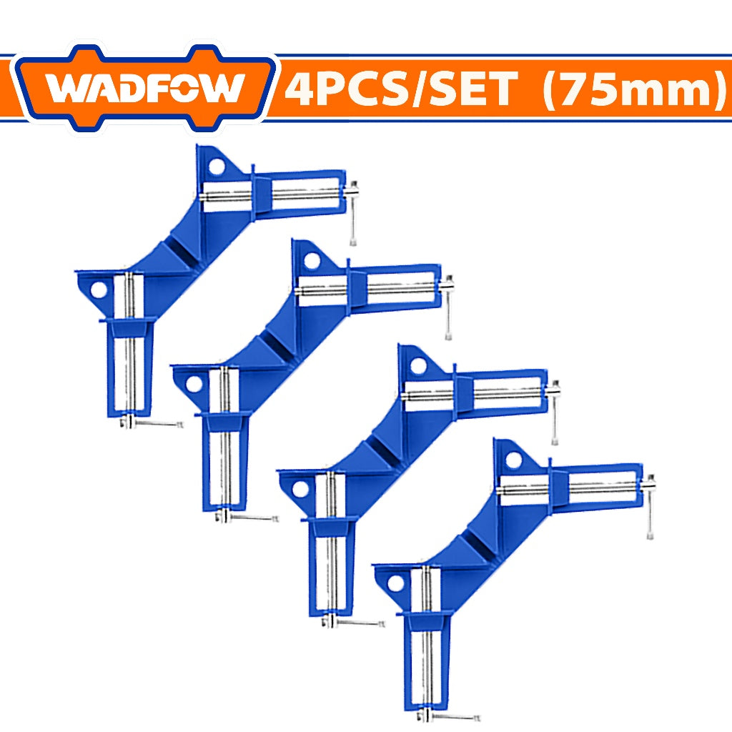 Wadfow 4pieces/Set Aluminum Alloy Heavy duty Miter Corner Clamp 75mm(3in) WACC4504 WAD-HT