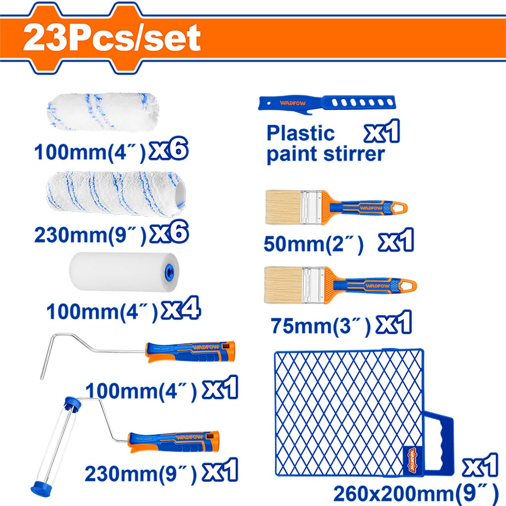 Wadfow 23-in-1 Cylinder Brush Set / Paint Set WCB3H23 WAD-HT