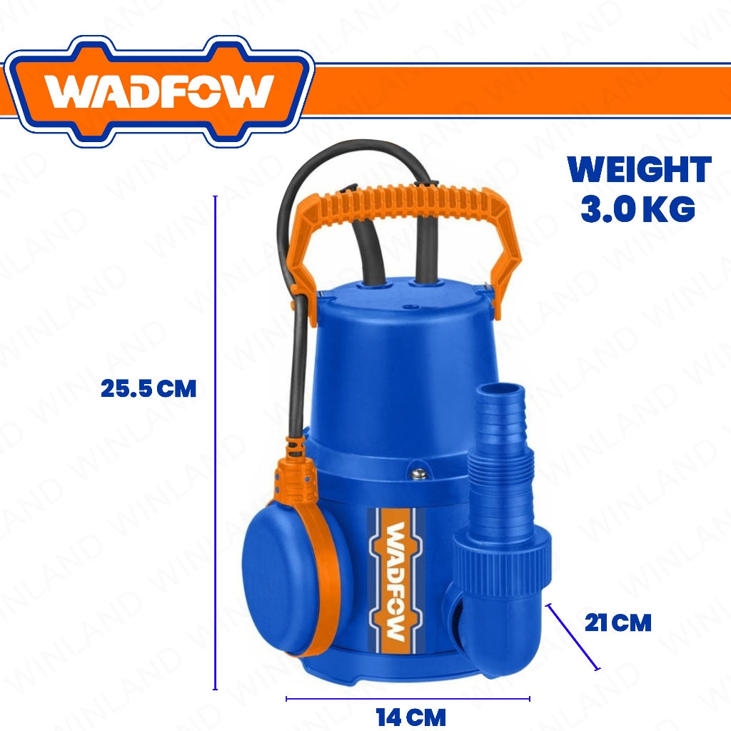Wadfow 400W(0.5HP) Single Phase Submersible Water Pump For Clean Water WWPFQ01-5 WAD-PT