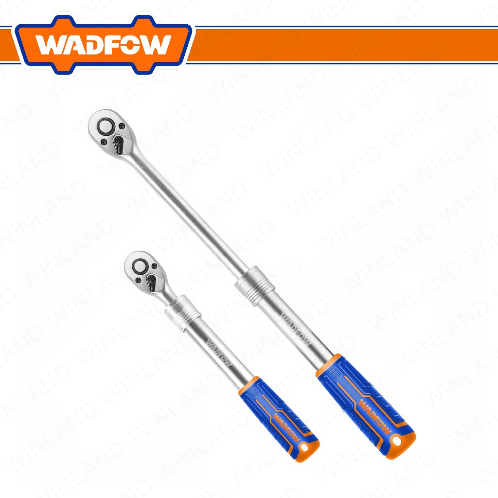 Wadfow 1/2inches 320-450mm Cr-V/Cr-Mo Extendable & Adjustable Ratchet Wrench WRW5212