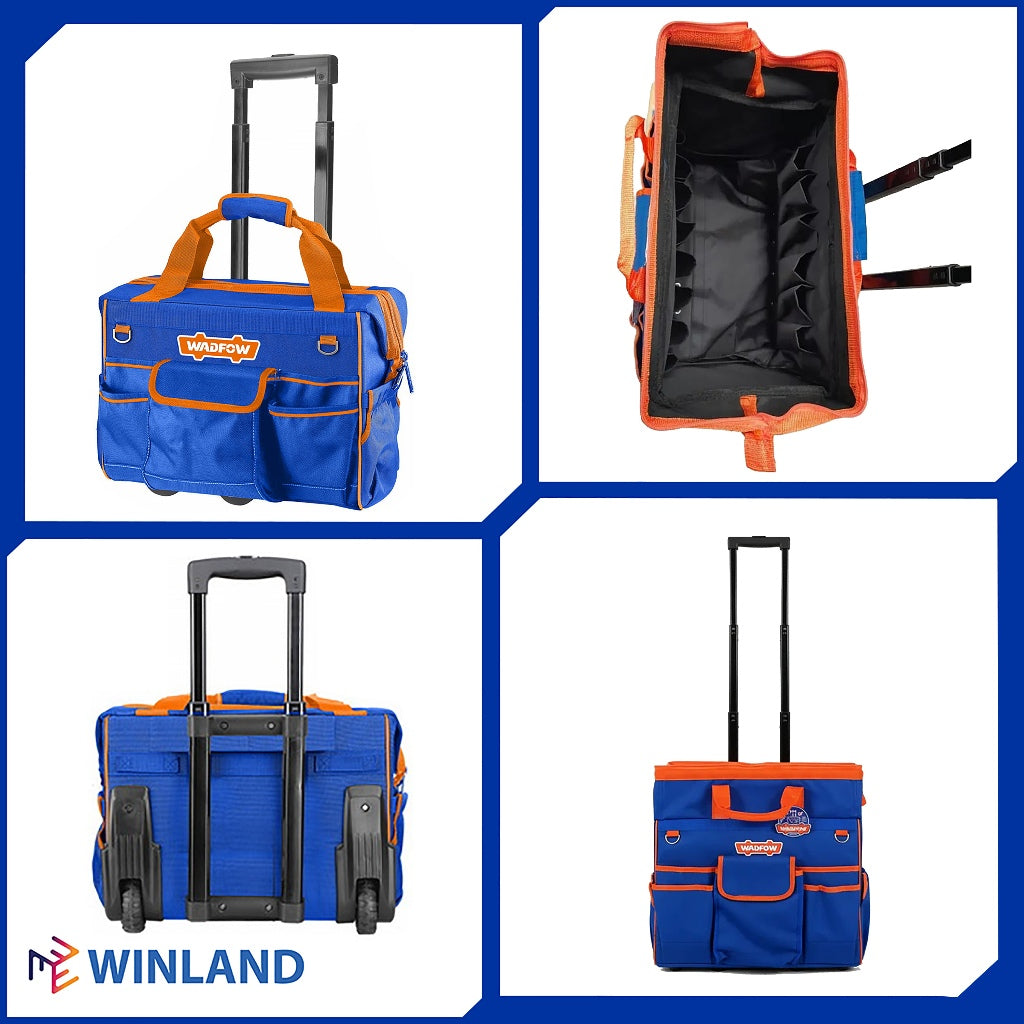 Wadfow by Winland 19inches Industrial Rolling Rigid Tool Bag Storage Organizer Box Max.20KG WTGR102