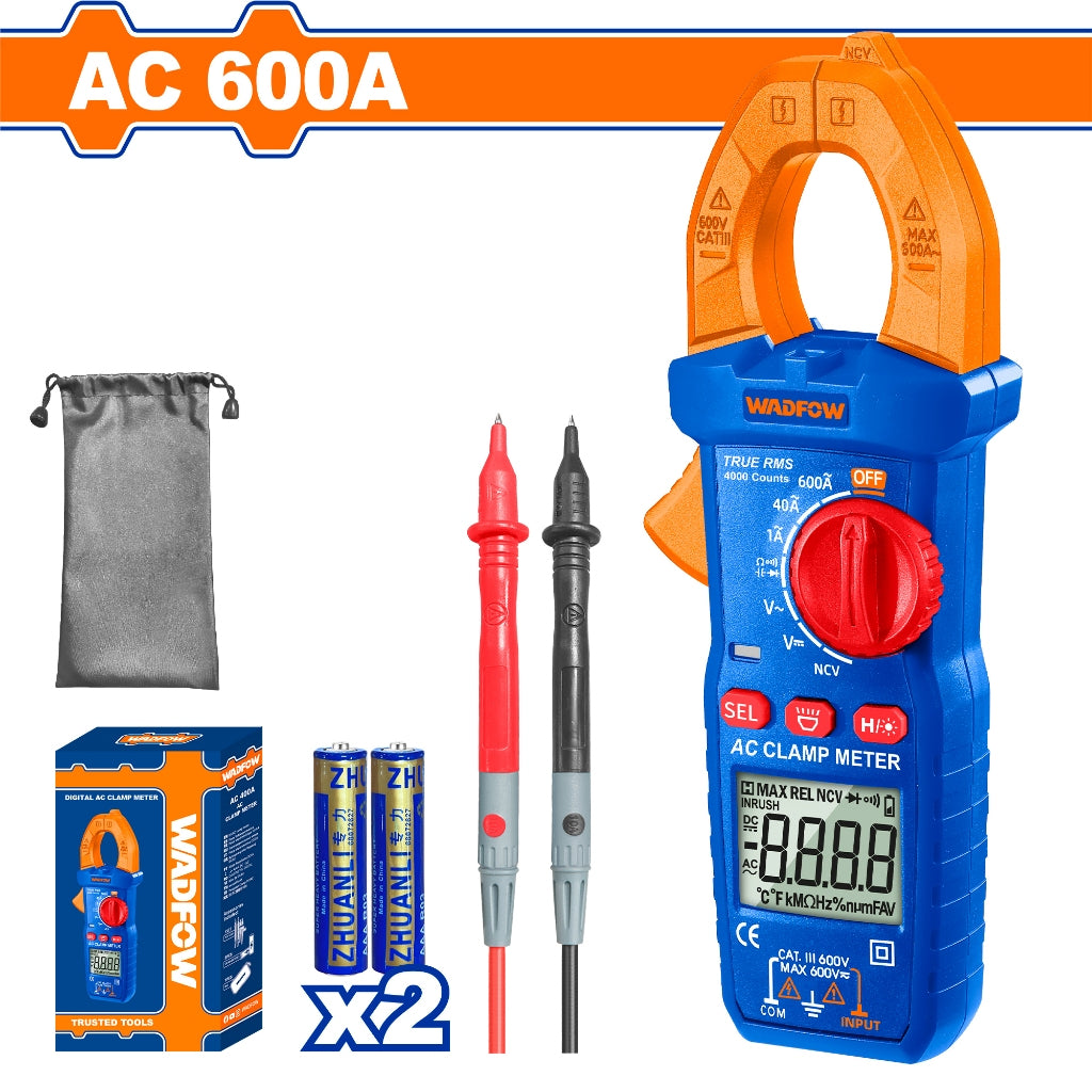 Wadfow Digital Clamp Meter AC/DC Current Tester (WPT)