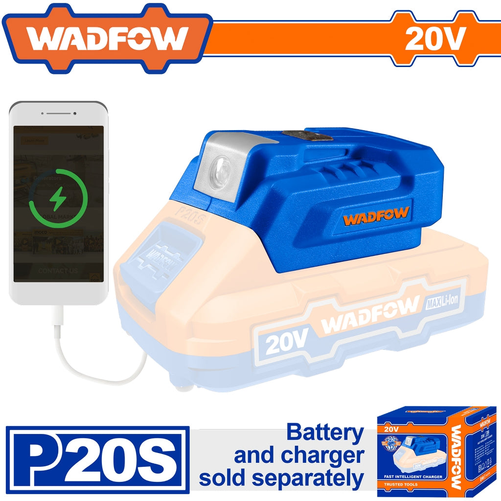Wadfow P20S/20V Cordless Power Source WUCP118 WAD-HT
