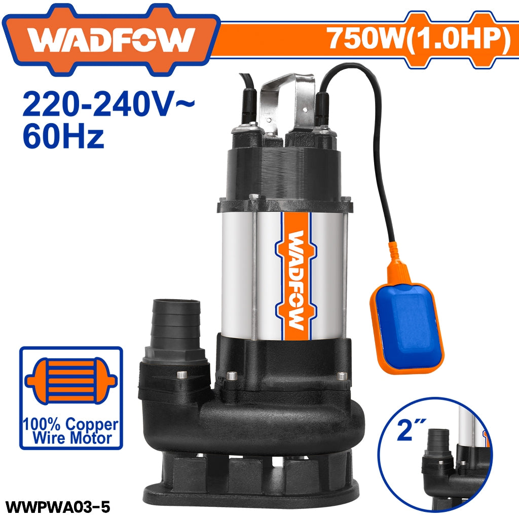 Wadfow Sewage Submersible Water Pump for Dirty Water WAD-PT