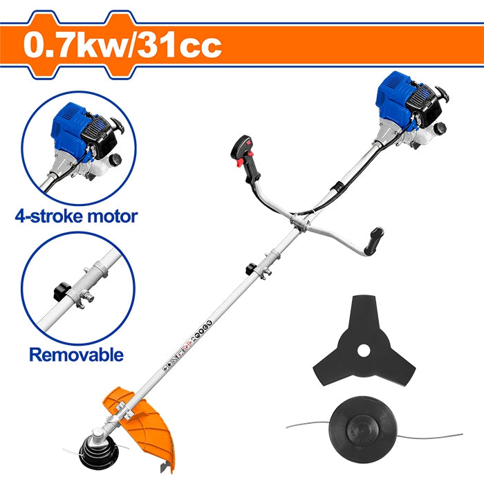 Wadfow Gasoline Grass Trimmer and Brush Cutter Lawn Mower (WPT)