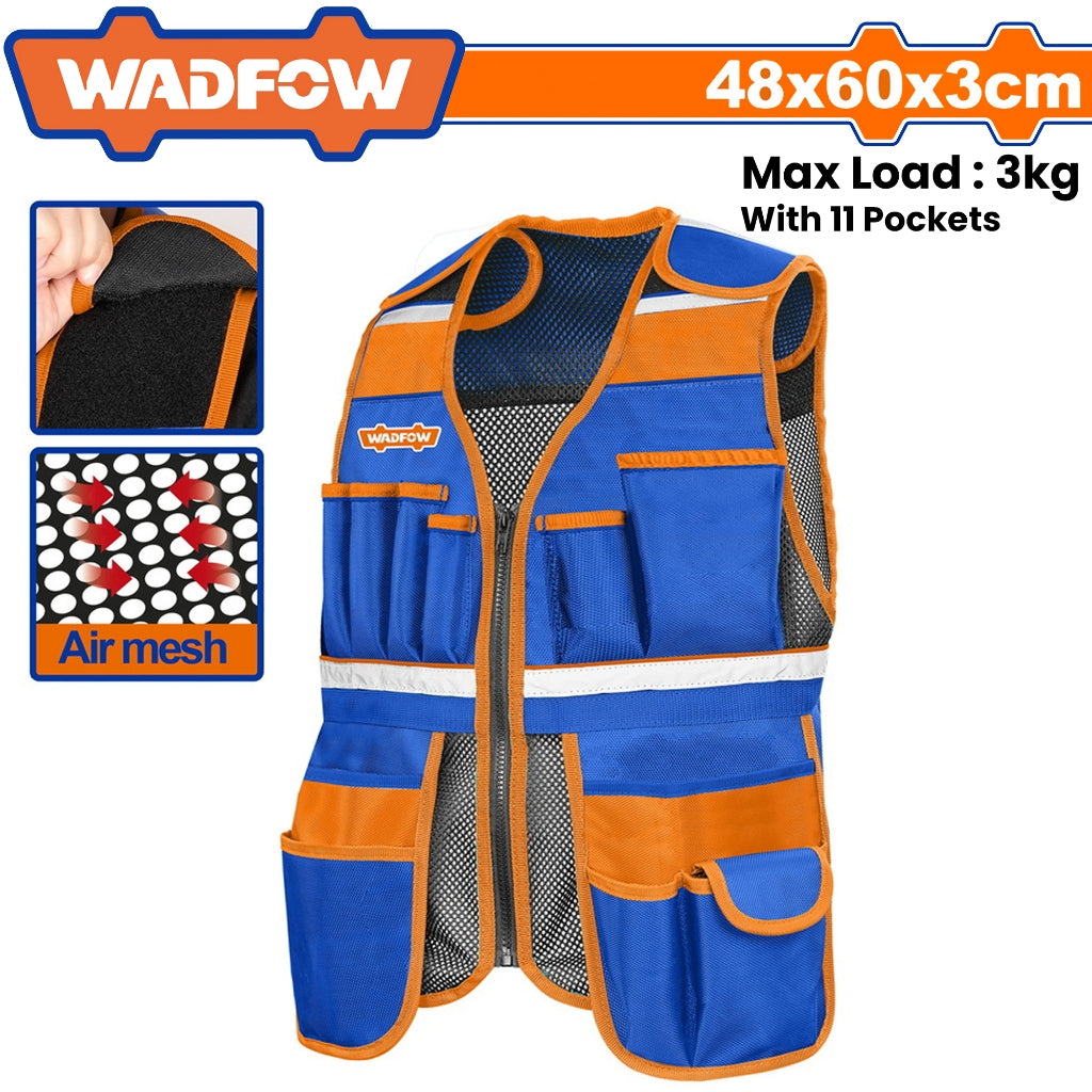 Wadfow by Winland Durable Tools Vest Organizer w/ Multiple Tool Pockets WTG6102 WAD-HT
