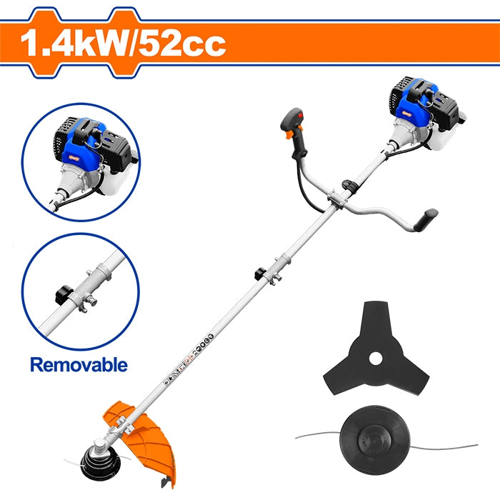 Wadfow Gasoline Grass Trimmer and Brush Cutter Lawn Mower (WPT)