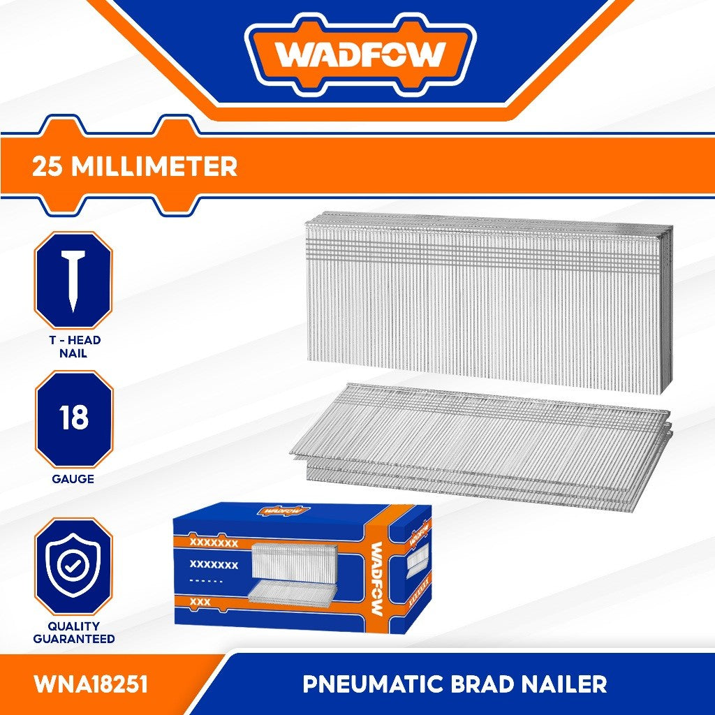 Wadfow Air Brad Nail Accessories / T-Nail for Pneumatic Brad Nailer SOLD per box