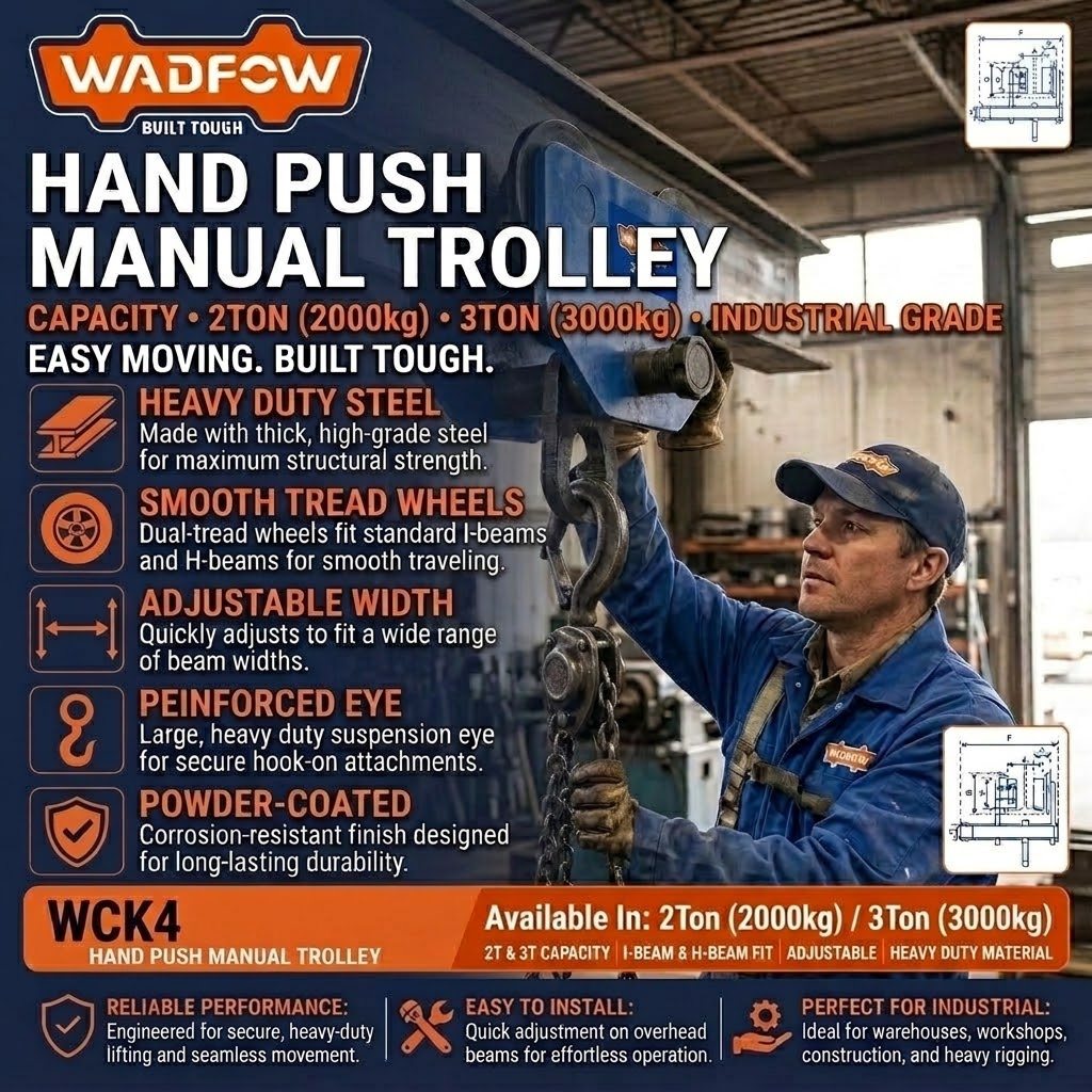 Wadfow Hand Push Manual Trolleys (WHT)