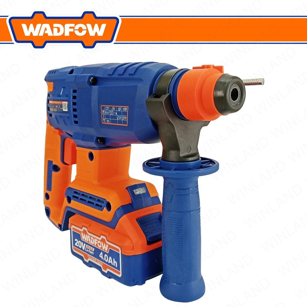 Wadfow P20S/20V Brushless Motor Lithium-Ion Cordless Rotary Hammer 2.0J WLM15225 (WCT)