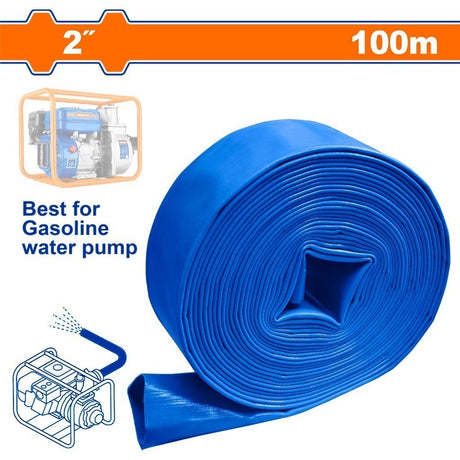 Wadfow 2-Inch PVC Lay Flat Hose For Motor Pumps 50m-100m WPFH0205 | WPFH0210 (WHT)
