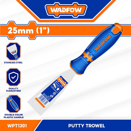 Putty Trowel Stainless With Double Color Handle 125mm(1")-150Mm(6") WAD-HT