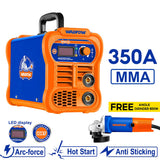 Wadfow 320A / 350A MMA Welding Machine Inverter Portable IGBT with Free Angle Grinder