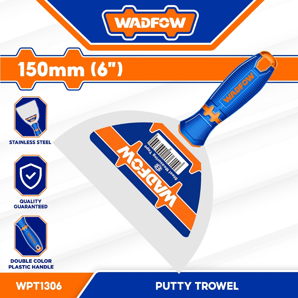 Putty Trowel Stainless With Double Color Handle 125mm(1")-150Mm(6") WAD-HT