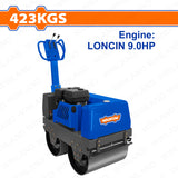 Wadfow 20Liters (423KG/6.0kW(9.0HP) Gasoline Engine Double Drum Roller WDRR2Q502 WAD-PT