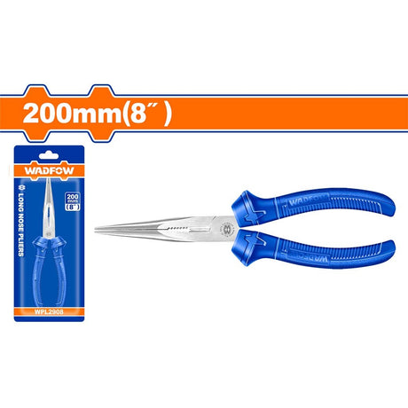 Wadfow 6" | 8" Polish and Anti-Rust Plier Oil Long Nose Pliers Plastic Handle ING-HT