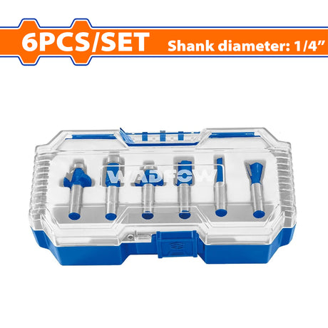 Wadfo 1/2inch | 1/4inch 6PCS/Set Router Bits Shank for Wood Working Cutting Tools