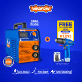 Wadfow 320A / 350A MMA Welding Machine Inverter Portable IGBT (Freebies 800w Angle Grinder) (WHT)