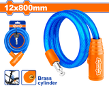 Wadfow 12mm x 800mm | 12mm x 1200mm | 15mm x 1200mm Bicycle Lock / Safety Lock with 2 pcs iron keys