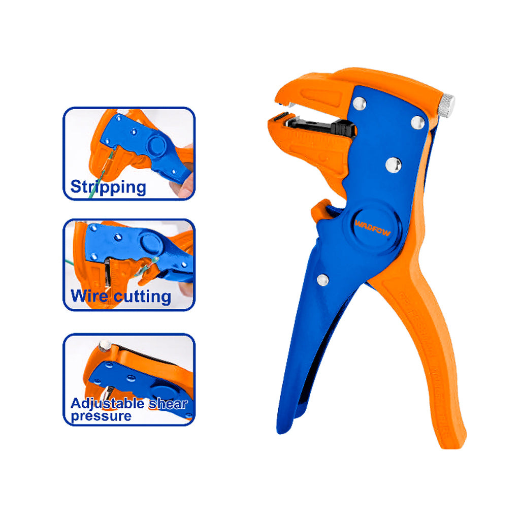 WBQ8401 Wire Stripper Cutter Diameter 0.5mm~6mm with PP covered TPR handle