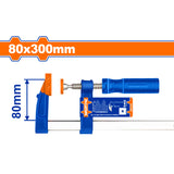 Wadfow Industrial Woodwork F-Clamp With Plastic Handle WAD-HT