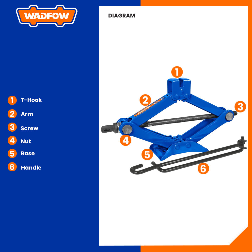 1 Ton Scissor Jack For Cars WHJ4510