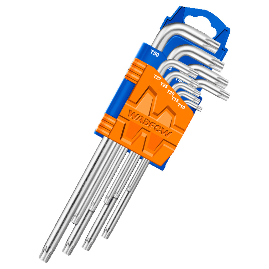 Wadfow Long Arm Torx Key Set With Cr V Material 9 Pieces – WADFOW ...