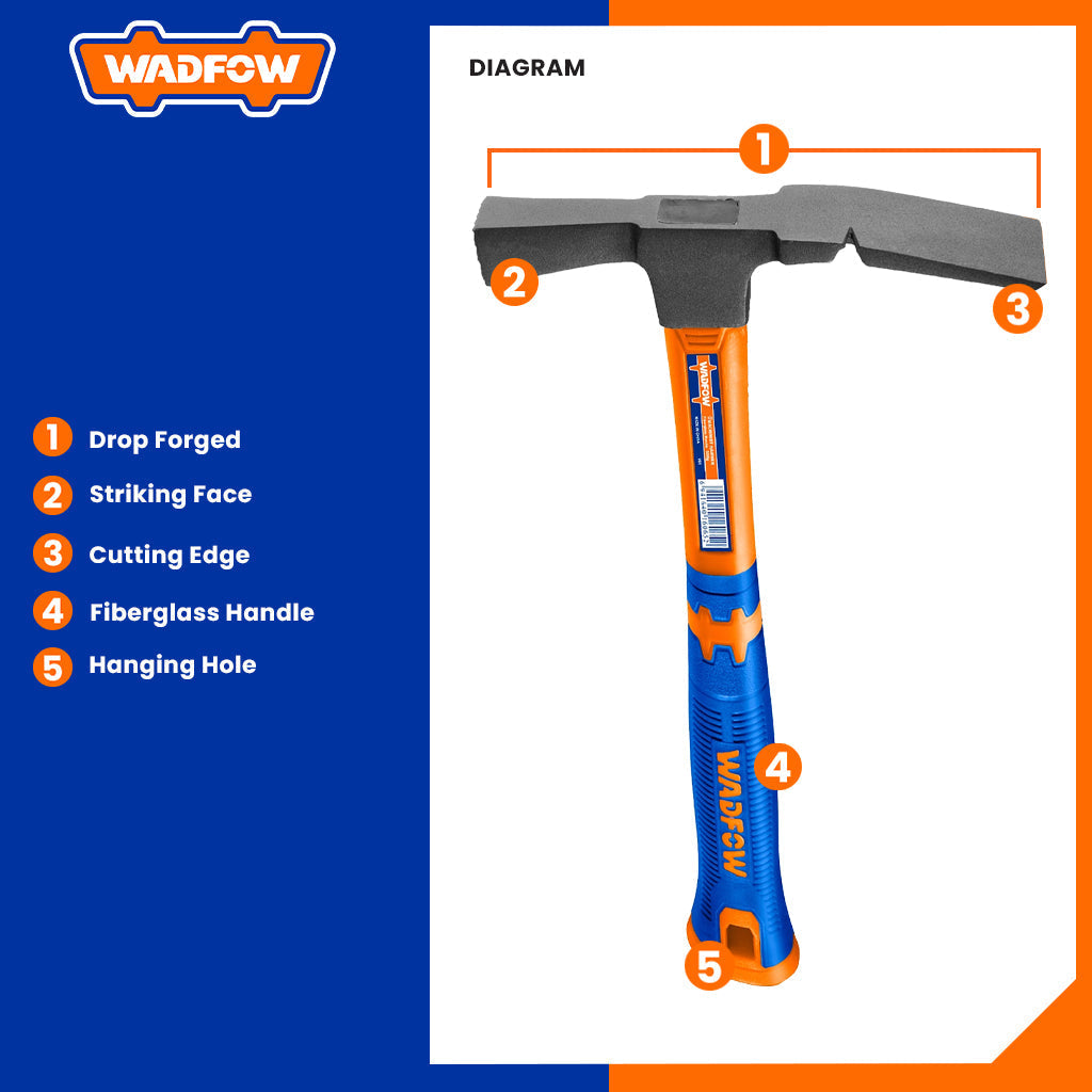 600G Mason's Hammer with Fiberglass Handle