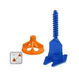 Wadfow 50-100PCS/Bag Tile Spacer Tile Leveling System Tile Leveler Spacer WXZ9 (WHT)