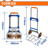 Wadfow 60kg-100kg Foldable Hand Truck with Compact design & easy to store WAD-HT