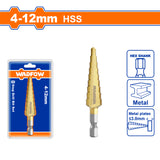 Wadfow Step Drill Cone Bits High Speed Steel 4-12mm / 4-20mm / 4-32mm / 6-35mm (WHT)