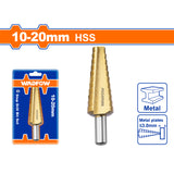 Wadfow Step Drill Cone Bits High Speed Steel 4-12mm / 4-20mm / 4-32mm / 6-35mm (WHT)