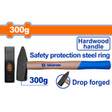 Wadfow Drop-Forged Carbon Steel Hammerhead Machinist Hammer With Hardwood Handle (WHT)