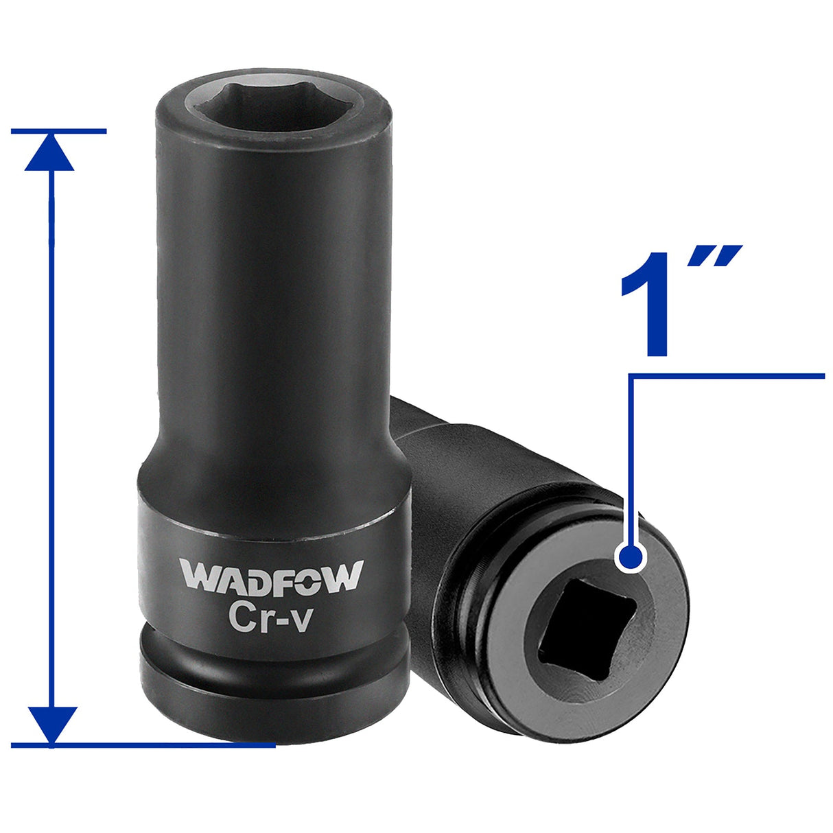 1-inches Cold Extrusion Drive Deep Impact Socket Set Cr-Mo 19mm-65mm