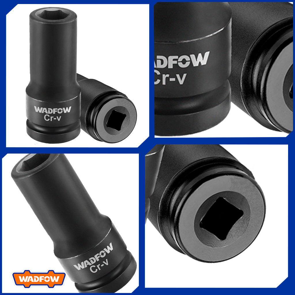 1-inches Cold Extrusion Drive Deep Impact Socket Set Cr-Mo 19mm-65mm