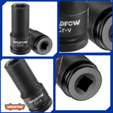 1-inches Cold Extrusion Drive Deep Impact Socket Set Cr-Mo 19mm-65mm