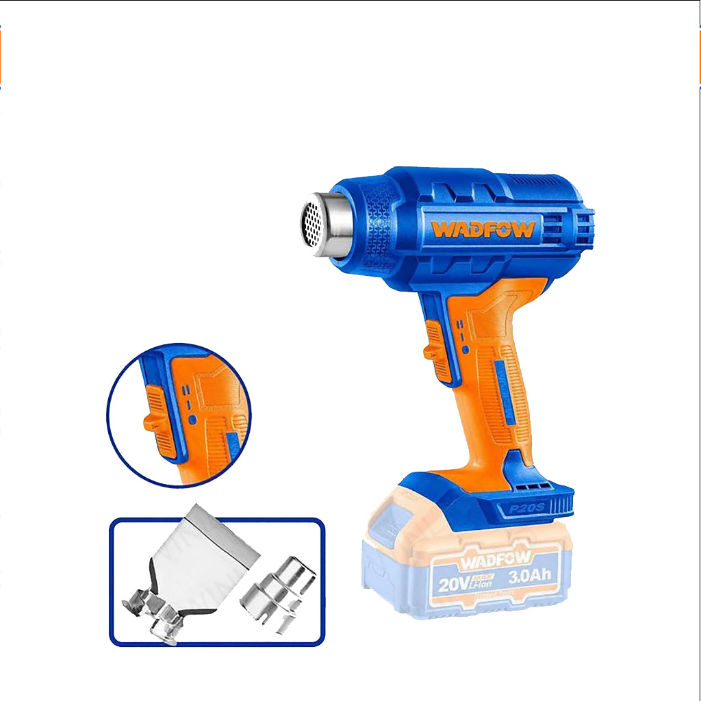 P20S/20V 2PCS Combo Kit w/ Lithium-Ion Cordless Impact Wrench & Heat Gun WOS241091