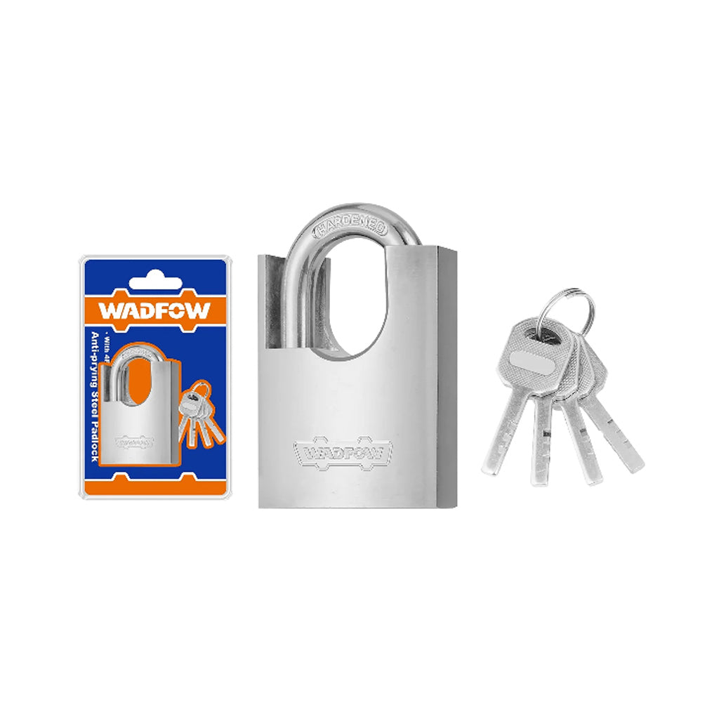 Wadfow WPD8460/WPD8470 Anti-Intrusion Prying Steel Padlock 40mm-70mm With 4 Iron Keys