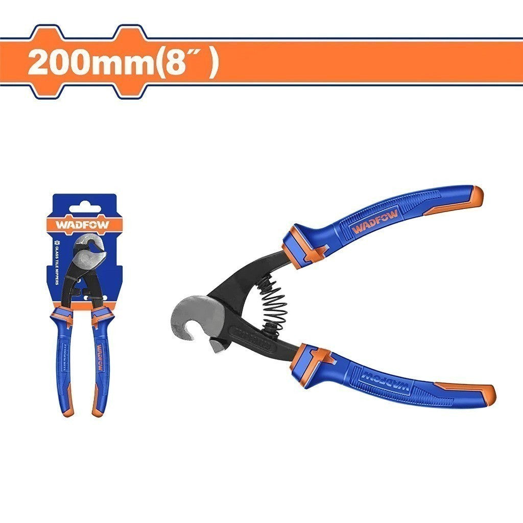 Wadfow 8inches (200mm) Manual Glass Cutting Pliers Black finish and Polish Tile Cutter (WHT)