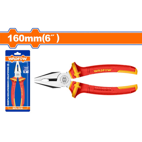Wadfow 6, 7, 8 inch Heavy Duty Insulated Combination Pliers (WHT)