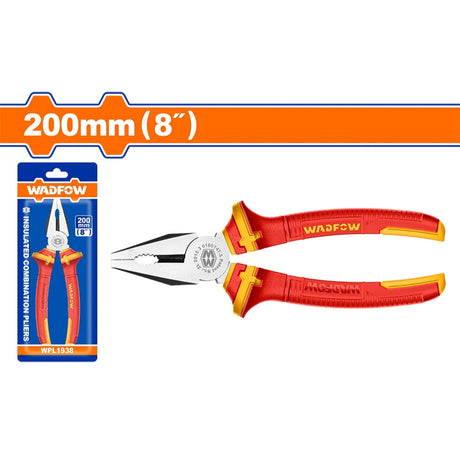 Wadfow 6, 7, 8 inch Heavy Duty Insulated Combination Pliers (WHT)