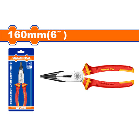 6"/160mm | 8"/200mm Insulated Bent Nose Pliers 1000V WPL4936 / WPL4938 WAD-HT