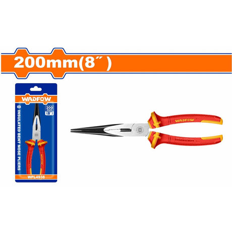 6"/160mm | 8"/200mm Insulated Bent Nose Pliers 1000V WPL4936 / WPL4938 WAD-HT