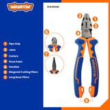 6"/160mm / 8"200mm Set of 3PCS High Leverage Pliers Set WPS0613