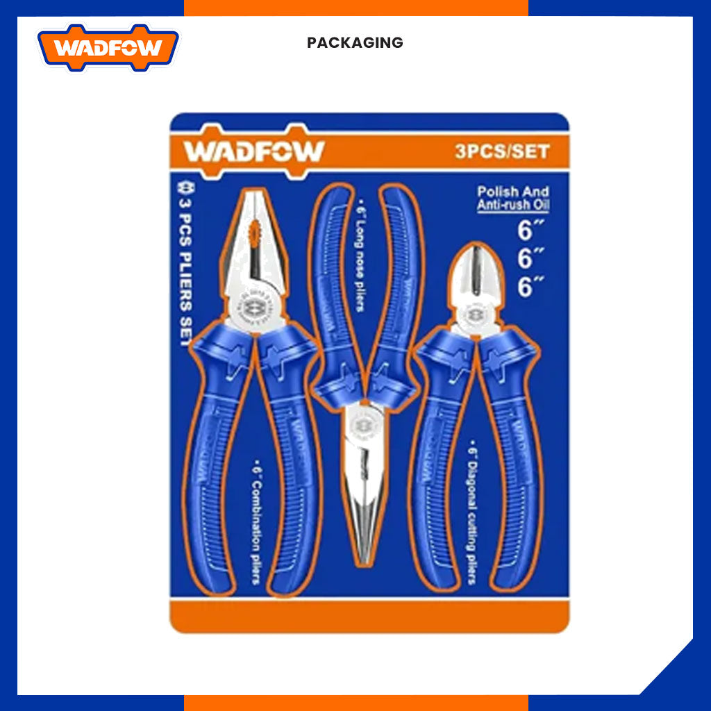 3pcs Pliers Set 6 Inch WPS0623