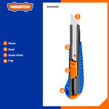 Set of 4 PCS Snap-Off Blade Knife Set (10Pcs/Set 9x80mm | 10Pcs/Set 18x100mm blade) WSK2204