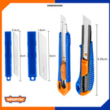 Set of 4 PCS Snap-Off Blade Knife Set (10Pcs/Set 9x80mm | 10Pcs/Set 18x100mm blade) WSK2204
