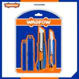 Set of 4 PCS Snap-Off Blade Knife Set (10Pcs/Set 9x80mm | 10Pcs/Set 18x100mm blade) WSK2204