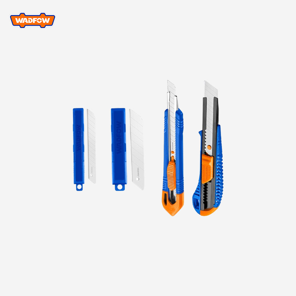 Set of 4 PCS Snap-Off Blade Knife Set (10Pcs/Set 9x80mm | 10Pcs/Set 18x100mm blade) WSK2204